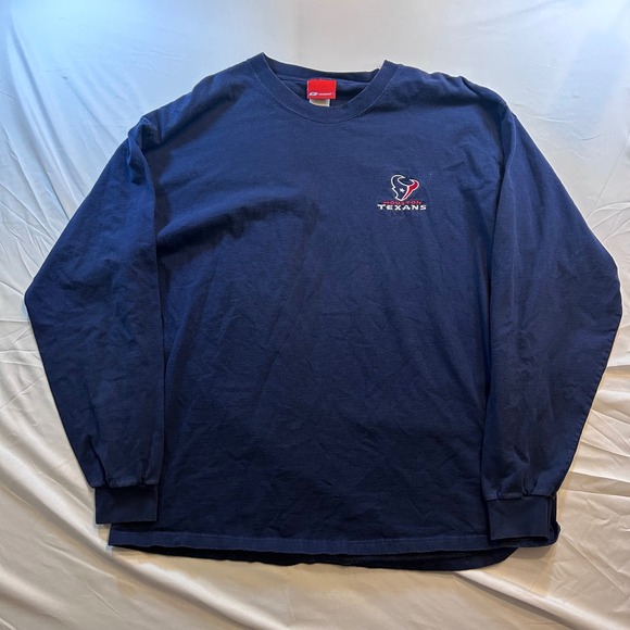 Reebok Other - Reebok Houston Texans Long Sleeve Shirt Mens XL Navy Blue Embroidered Logo NFL